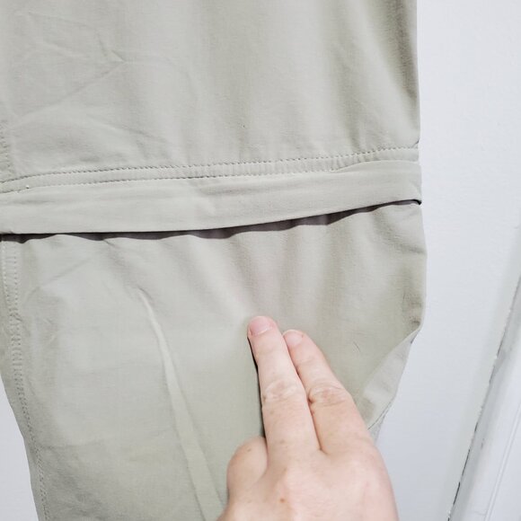 MARMOT Mazot Convertible Pants Zip Off Shorts Capris Hiking Beige Women 10 x 32" - Picture 15 of 16